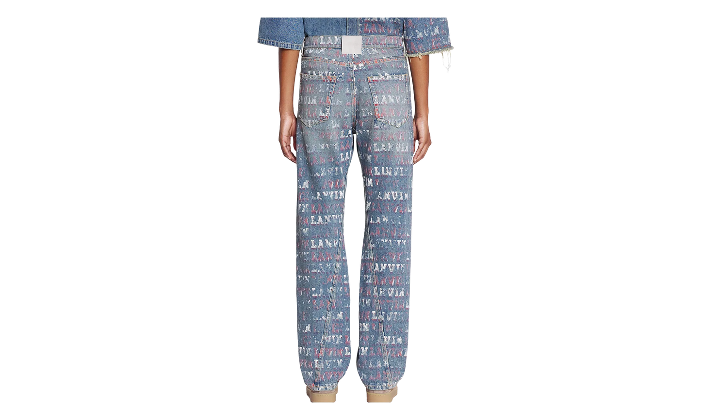 TWISTED LEG DENIM TROUSERS "Blue Denim" RW TR0335 D082 P24 22