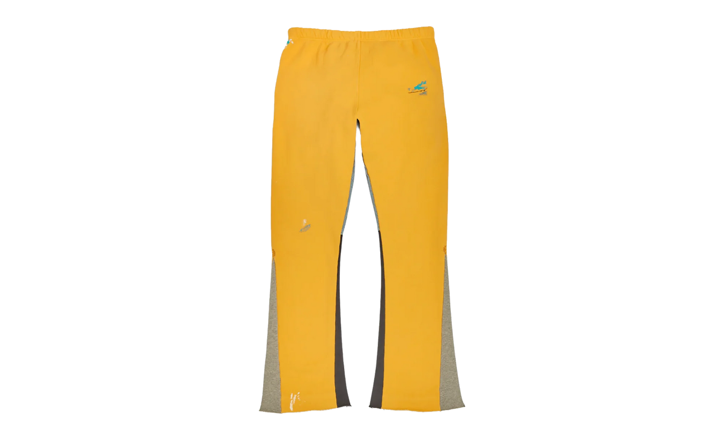 GD Logo Paint Splatter Flare Sweatpants "Yellow Black Multi" GDGLFSY