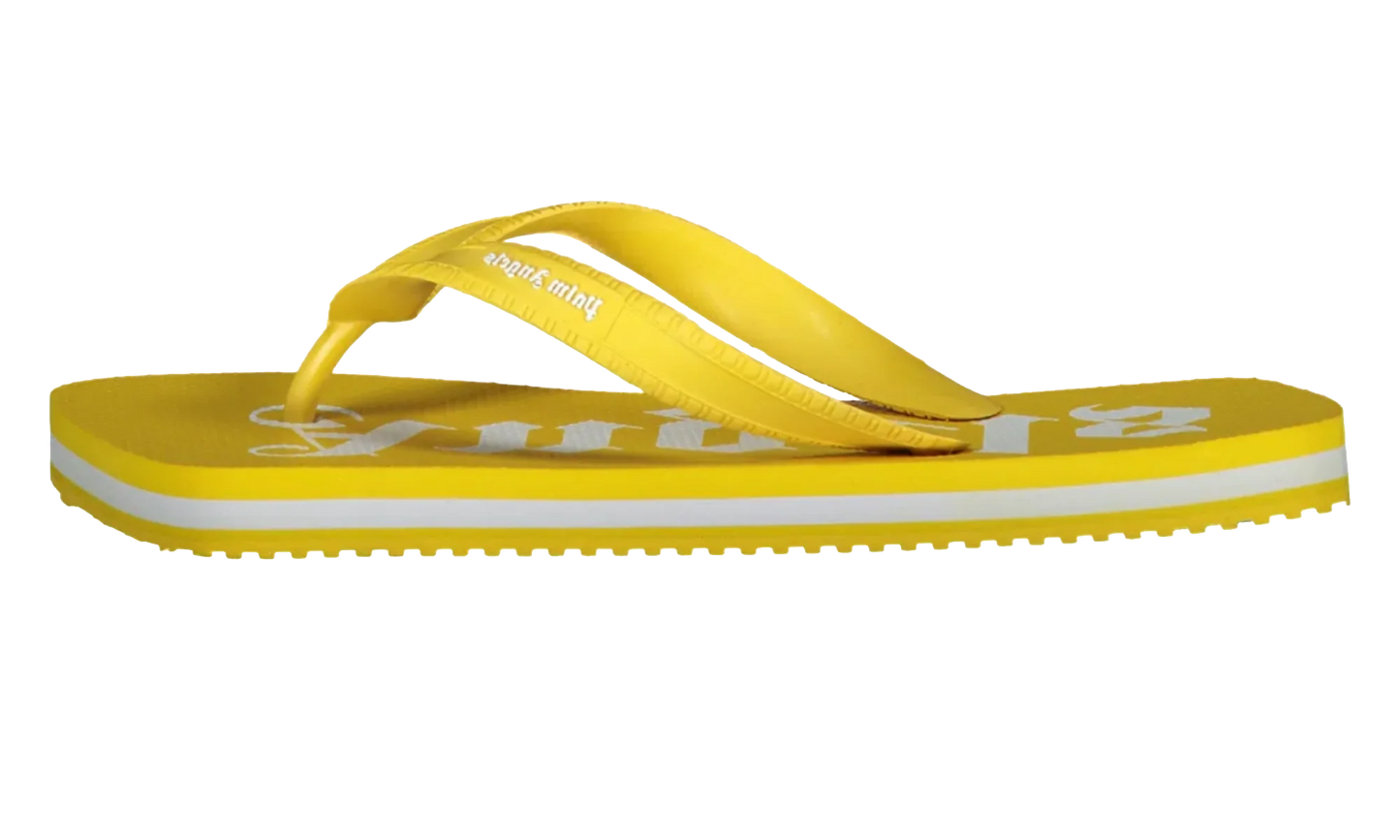 Logo Printed Flip-Flop "Yellow" PMIC003S22MAT0011801