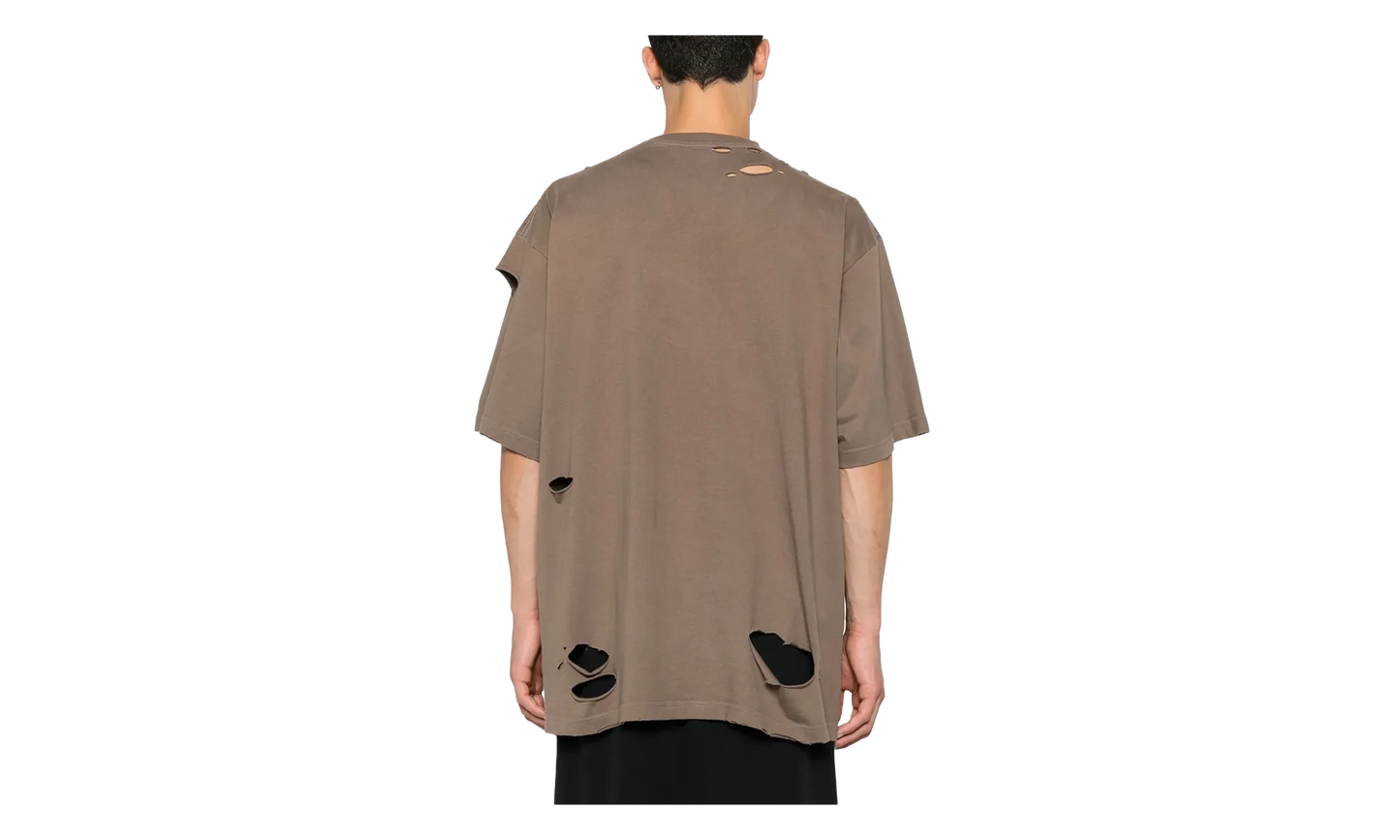 Distressed Graphic T-Shirt "Taupe" 651795 TKVB8 0718