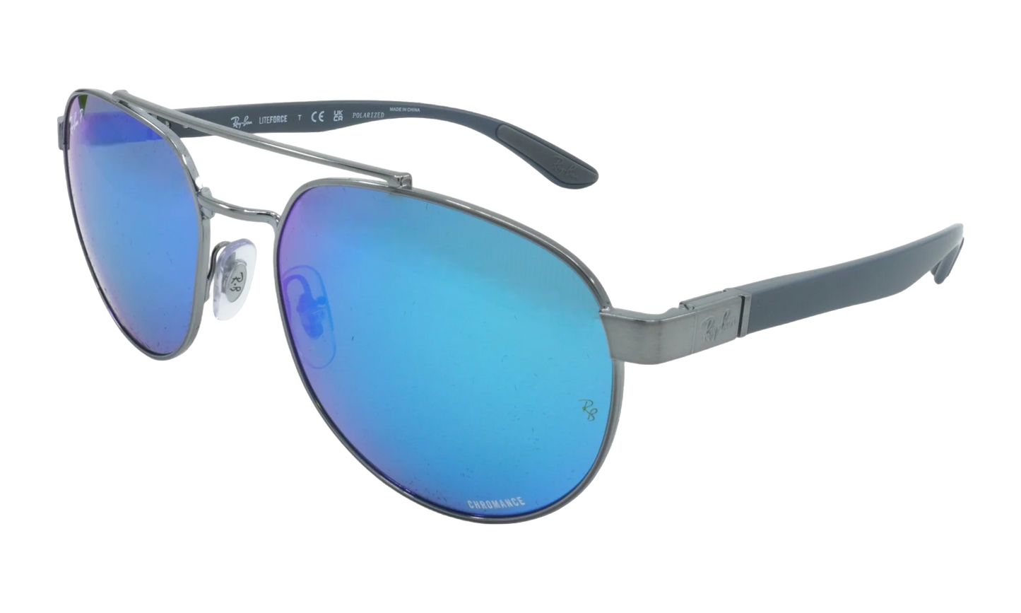 Irregular Polarized Sunglasses "Gunmetal" RB3736CH-004-A1_56