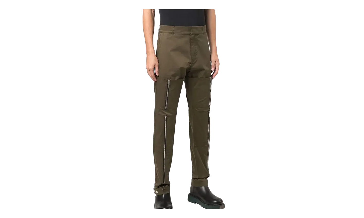Zip Detail Pants "Khaki Green" BM50UC1308 313