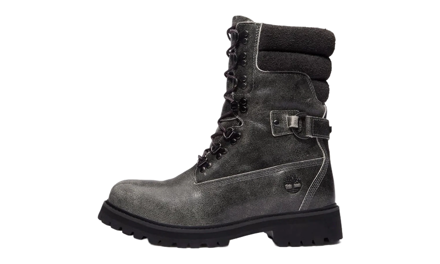 Vibram Tall Lace Up Waterproof Boot "Dark Grey Full Grain" TB0A6G3QEIQ