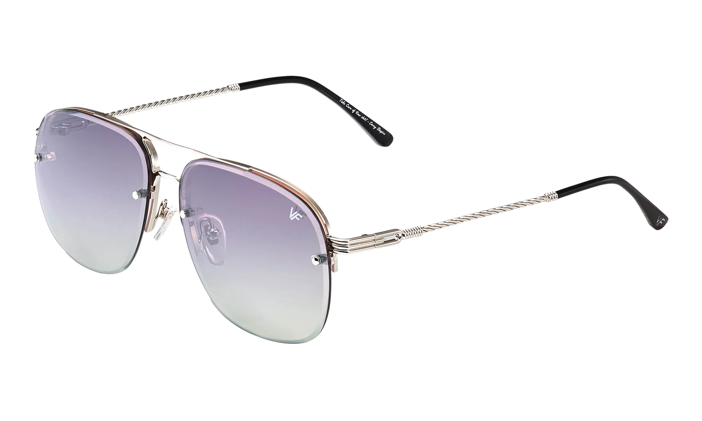 Snatch Bevel Rimless Drill Mount 18KT "White Gold / Purple Gradient" DMSN2 0012 48D5