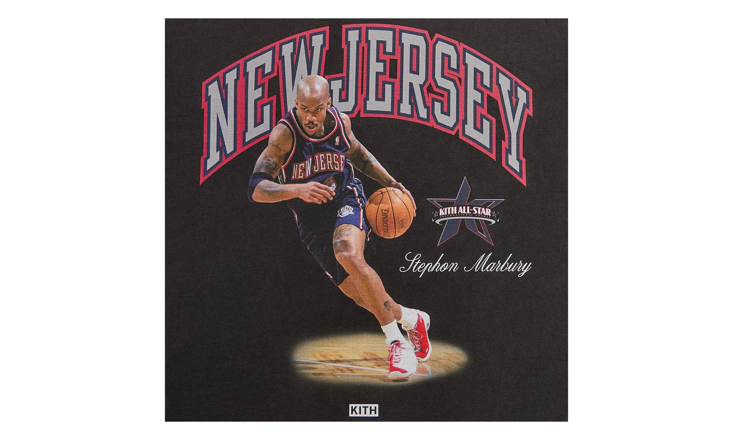NBA All-Star NJ Nets Stephon Marbury Tee "Black" khm034970 001
