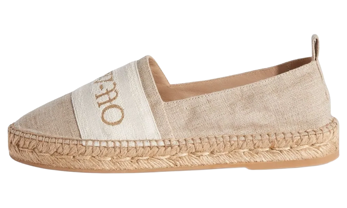 Bookish Canvas Espadrilles WMNS "Beige" OWIB014S23FAB0016161