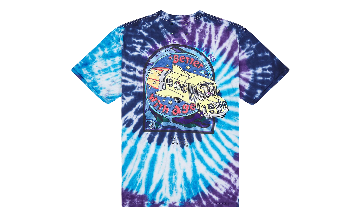 Frizzle Tie Dye Tee "Dolphins" BWA23