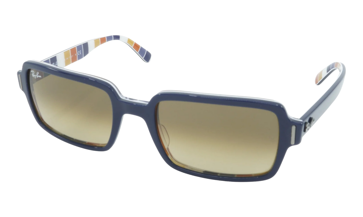 RECTANGULAR SUNGLASSES "BLUE ON STRIPES ORANGE" RB2189-132085_54