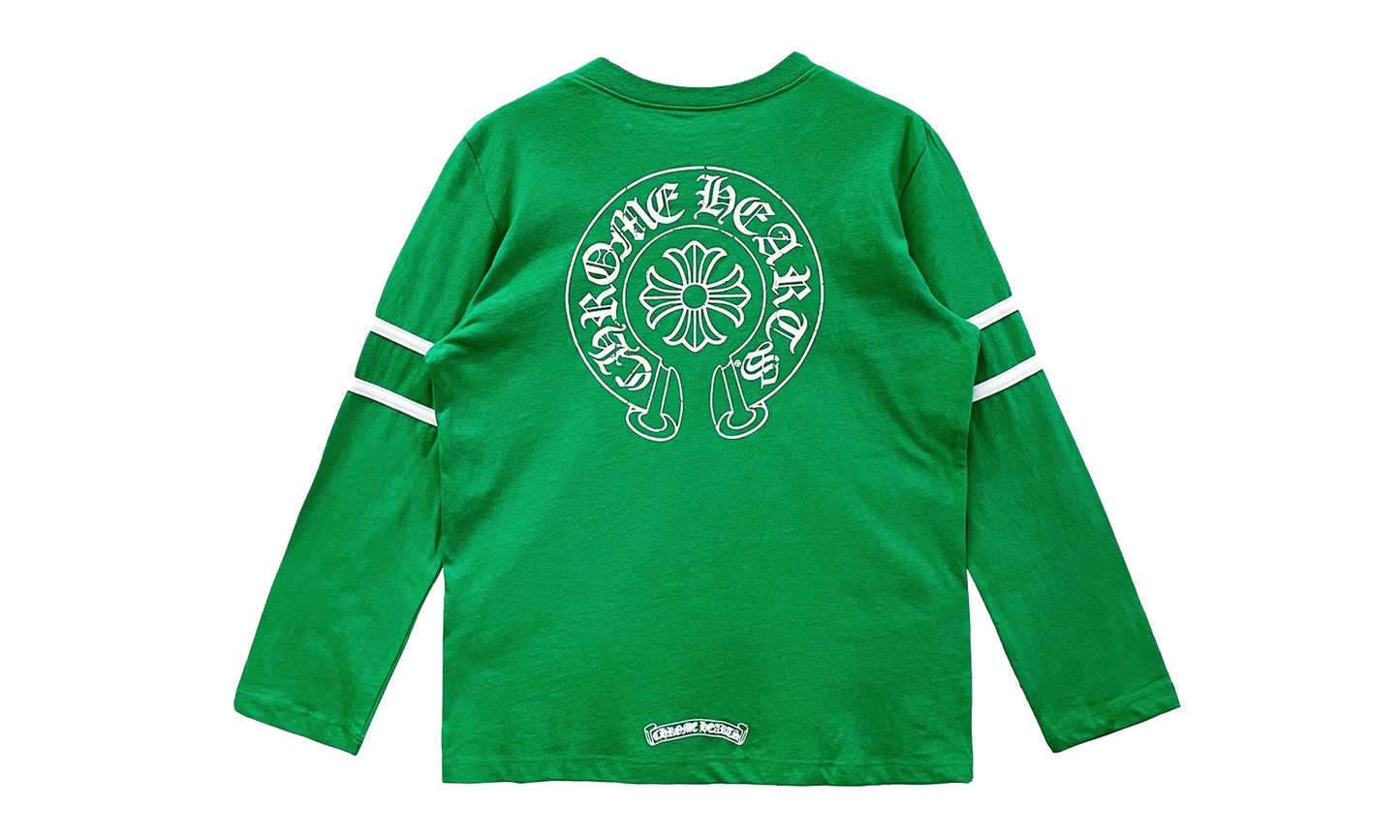 33 Horseshoe Logo Long Sleeves Tee "Green" CHRM0766