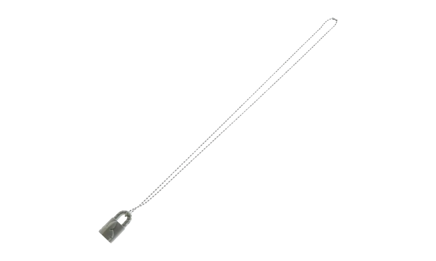 Silichrome Lock Necklace "White" CHRM1047