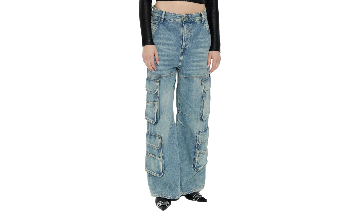 D-Sire-Cargo-D L.30 Trousers "01 DENIM" A13317 0DBCX 01