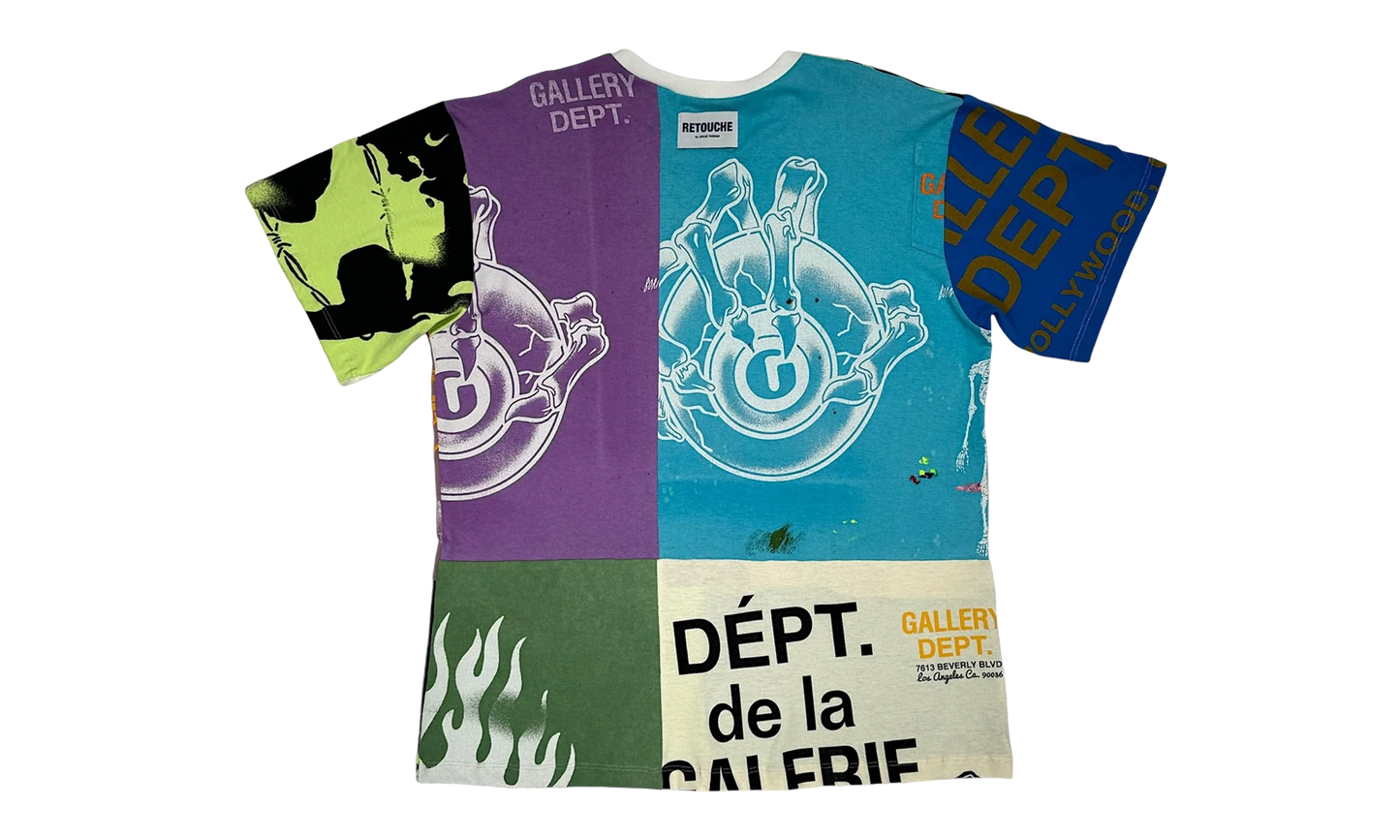 Retouche Reworked Short Sleeve Tee Shirt "Multicolor" GD116