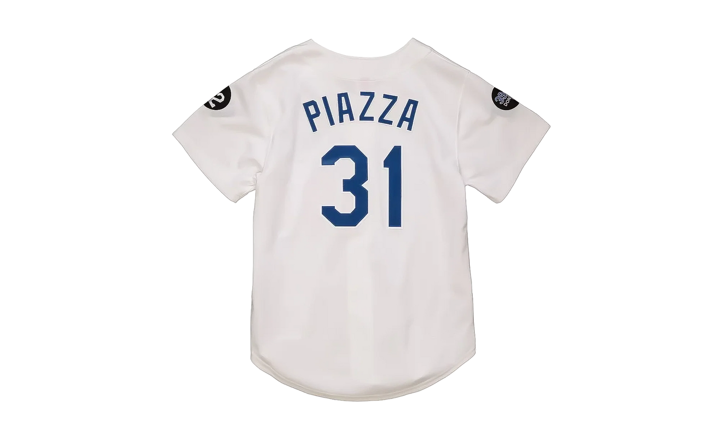 MLB Mike Piazza Home Jersey "1993 Los Angeles Dodgers - White" AJY1GS18281 LADWHIT93MPI