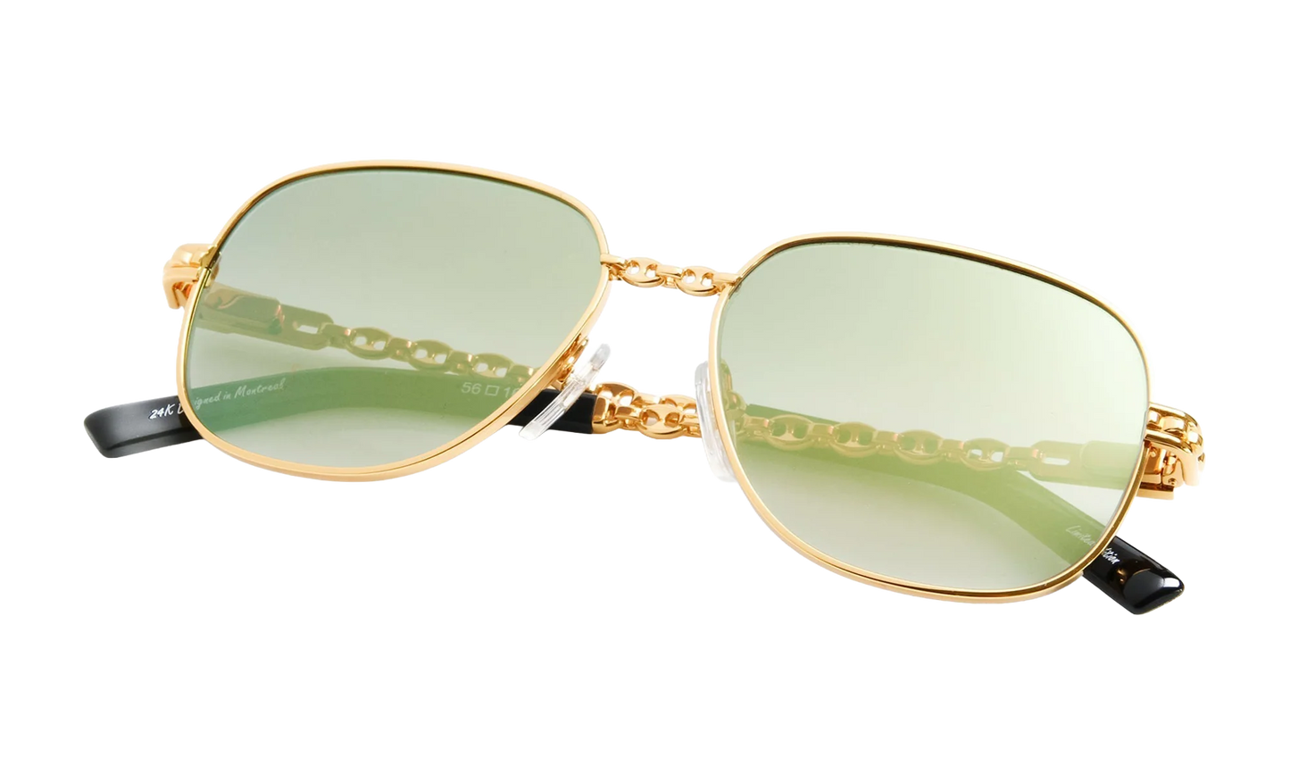 Mayor Mariner Edition 24KT "Yellow Gold / Moss Green Gradient Flash Gold" MNMY2 0004 22A2