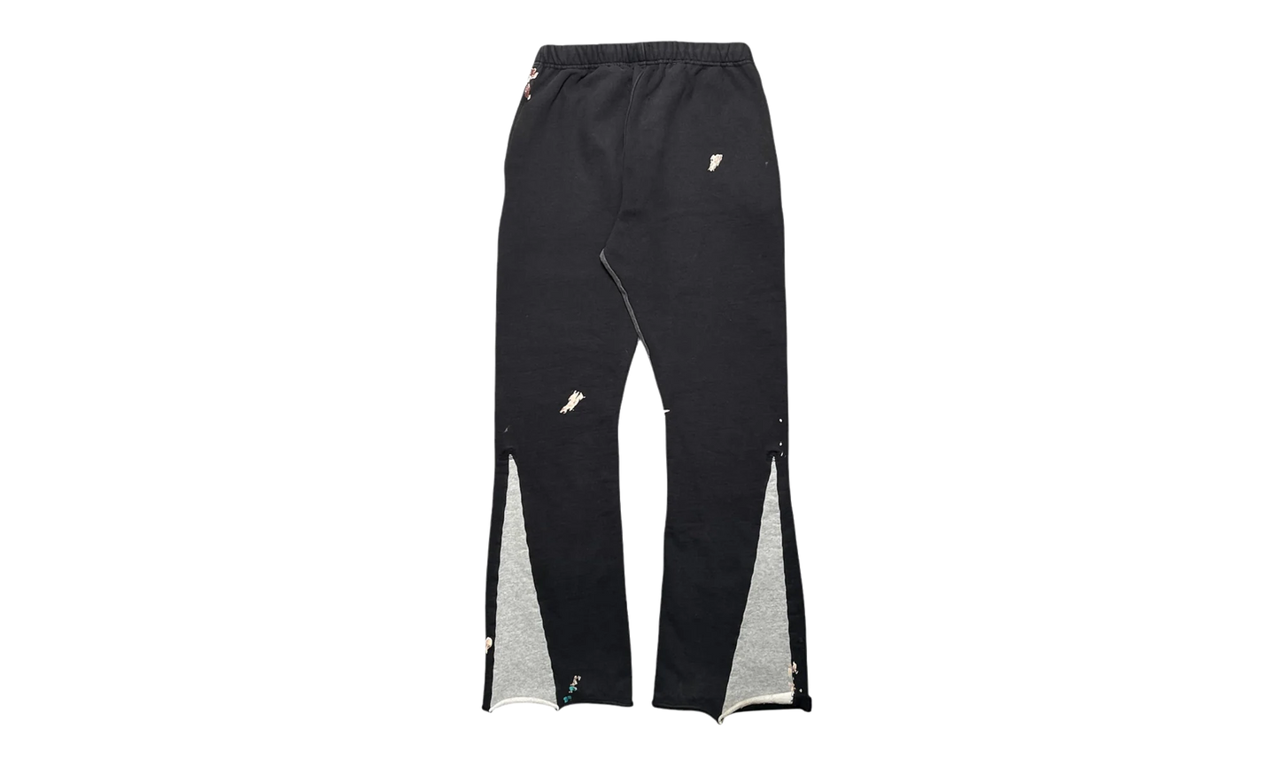 GD Logo Paint Splatter Flare Sweatpants (2024) "Washed Black White Multi" GDGDLFSWB