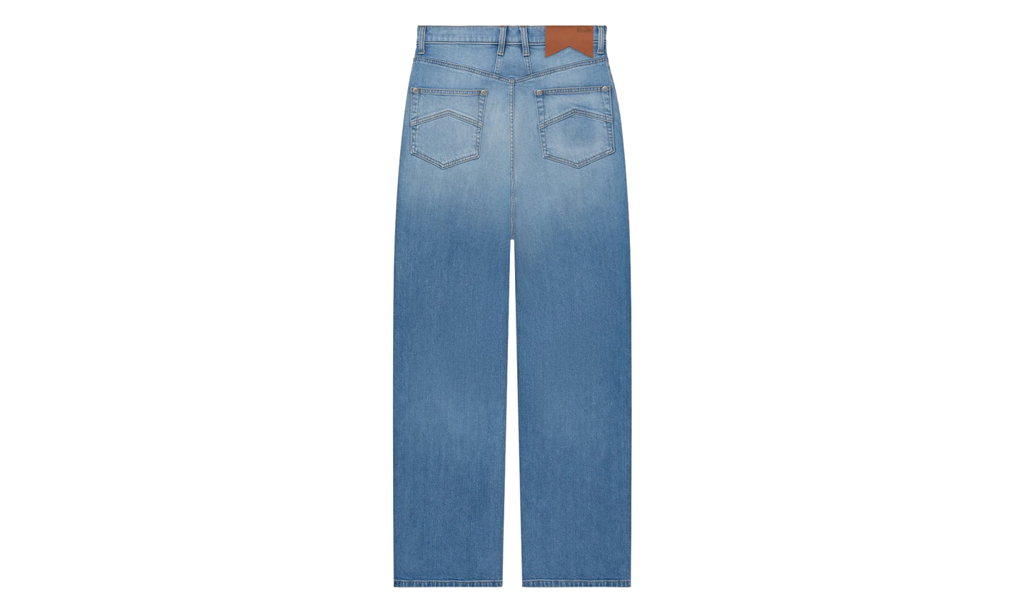 WIDE-LEG DENIM TROUSERS "BLUE" RHFW24DP02012 IGO