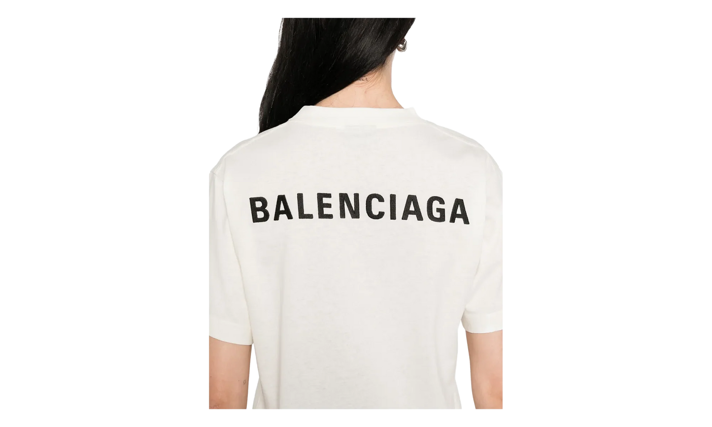 Back Medium Fit T-Shirt WMNS "Cream" 850990 TTVJ1 9020