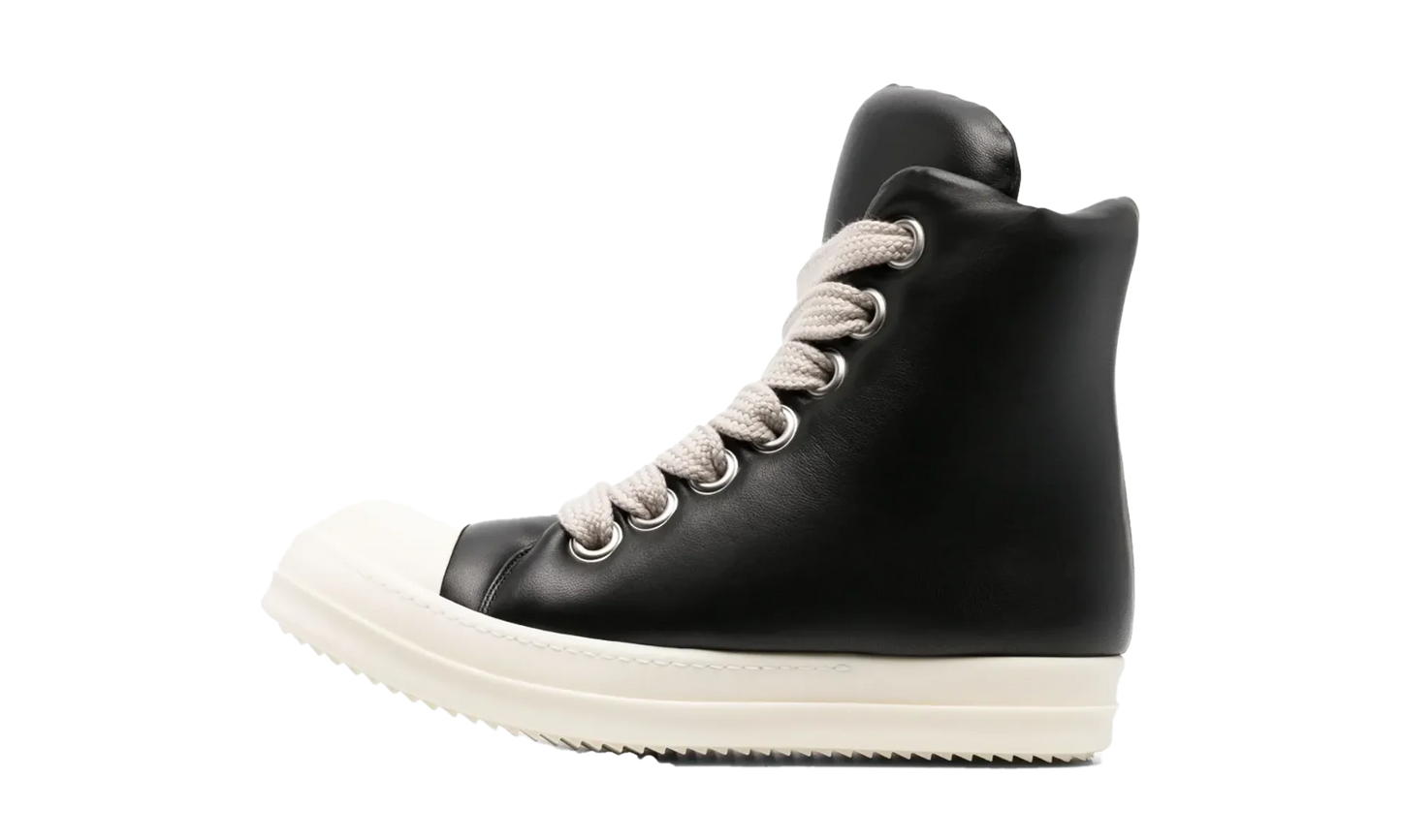 Luxor Jumbo Lace Padded Ramones Sneaker High "Black Milk" RU02C7892 LLPW2 911