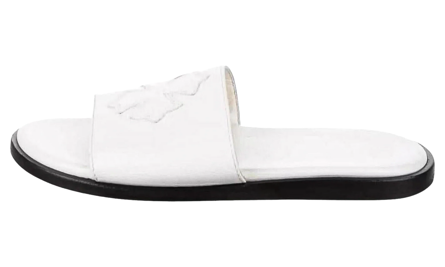 Leather Slides "White" CHRM0967