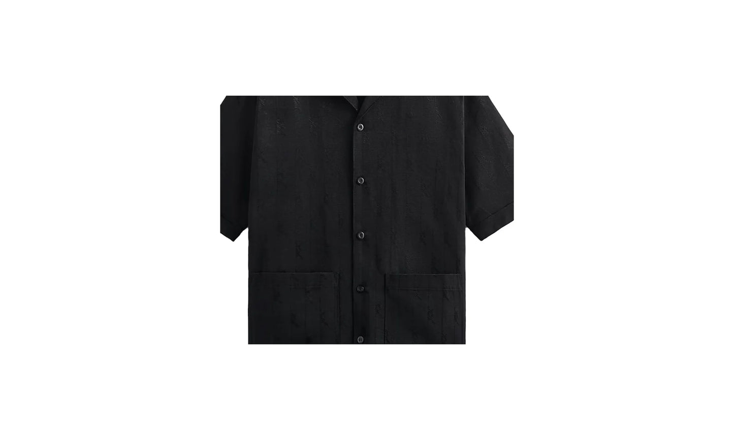 Jacquard Faille Reade Shirt "Black" KITH26