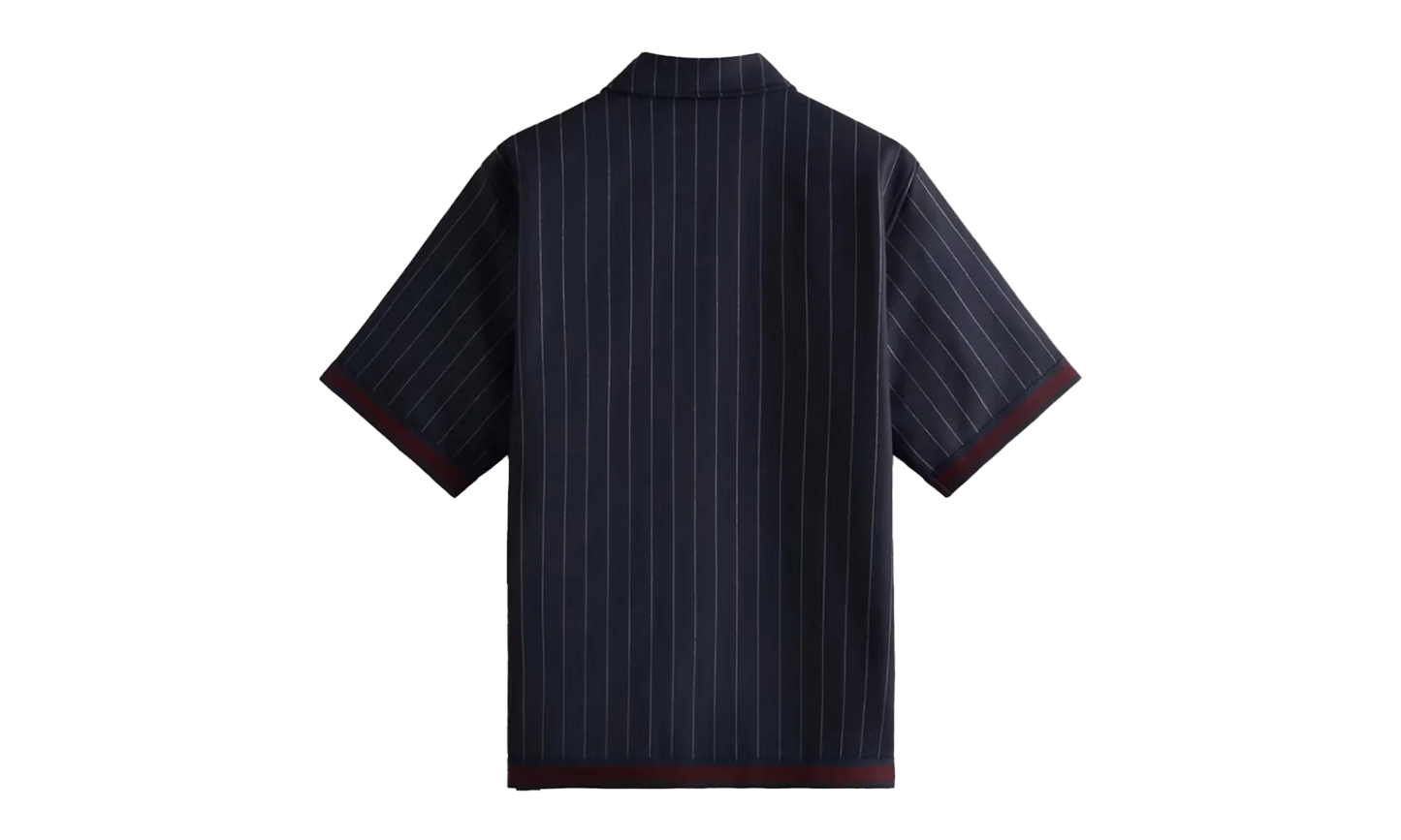 Pinstripe Woodpoint Shooting Shirt "Nocturnal" KHM031018 413