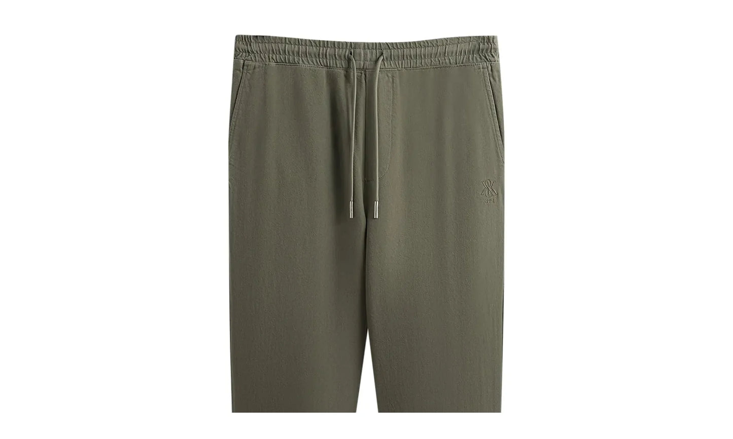 Washed Denim Barrow Pant "Olive" KHM060567 331