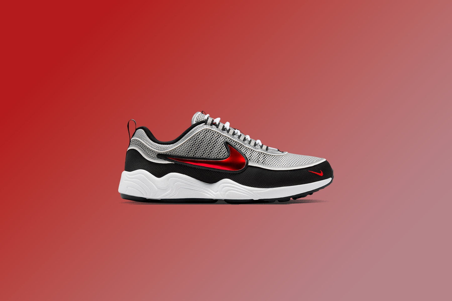Air Zoom Spiridon SP - Metallic Silver/Sport Red/Black/White