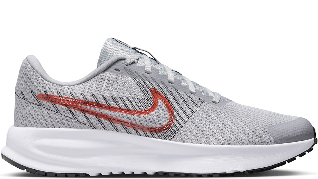 Run Defy Wolf Grey Bright Crimson