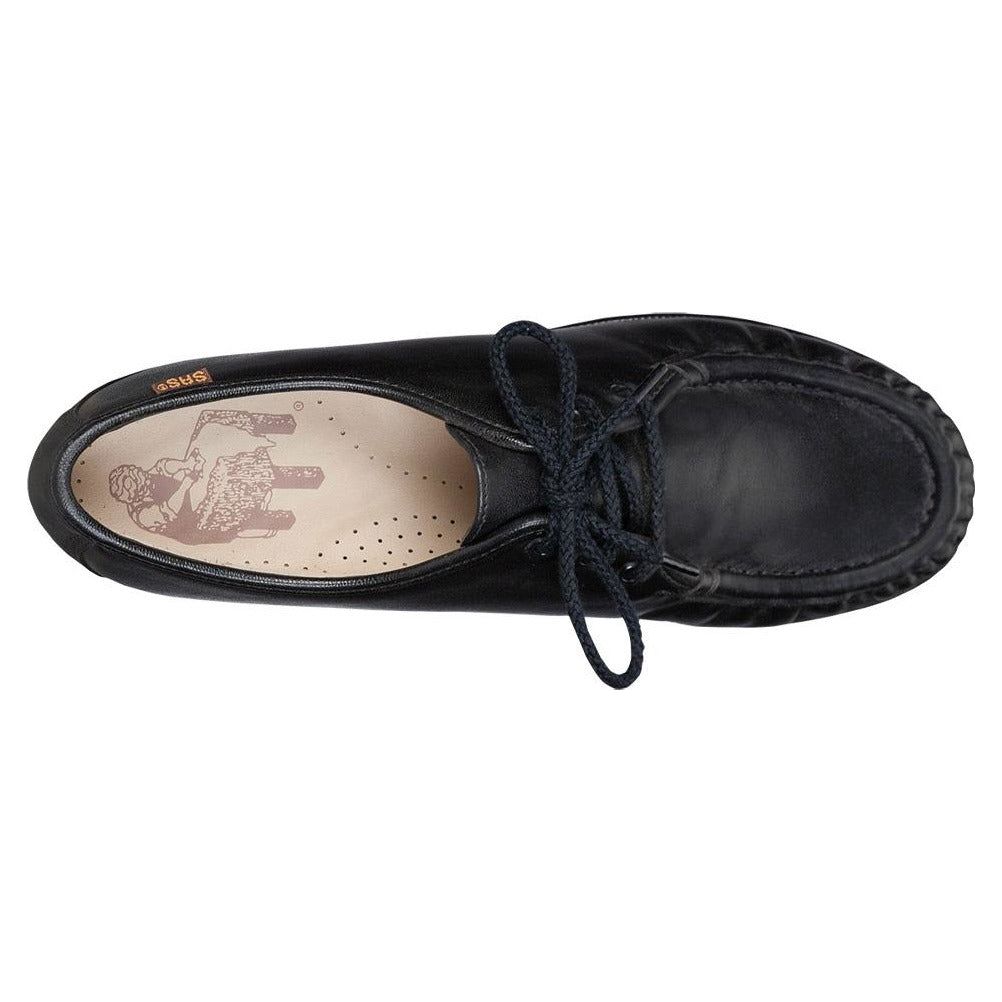 Women's Siesta Lace Up Loafer in Black