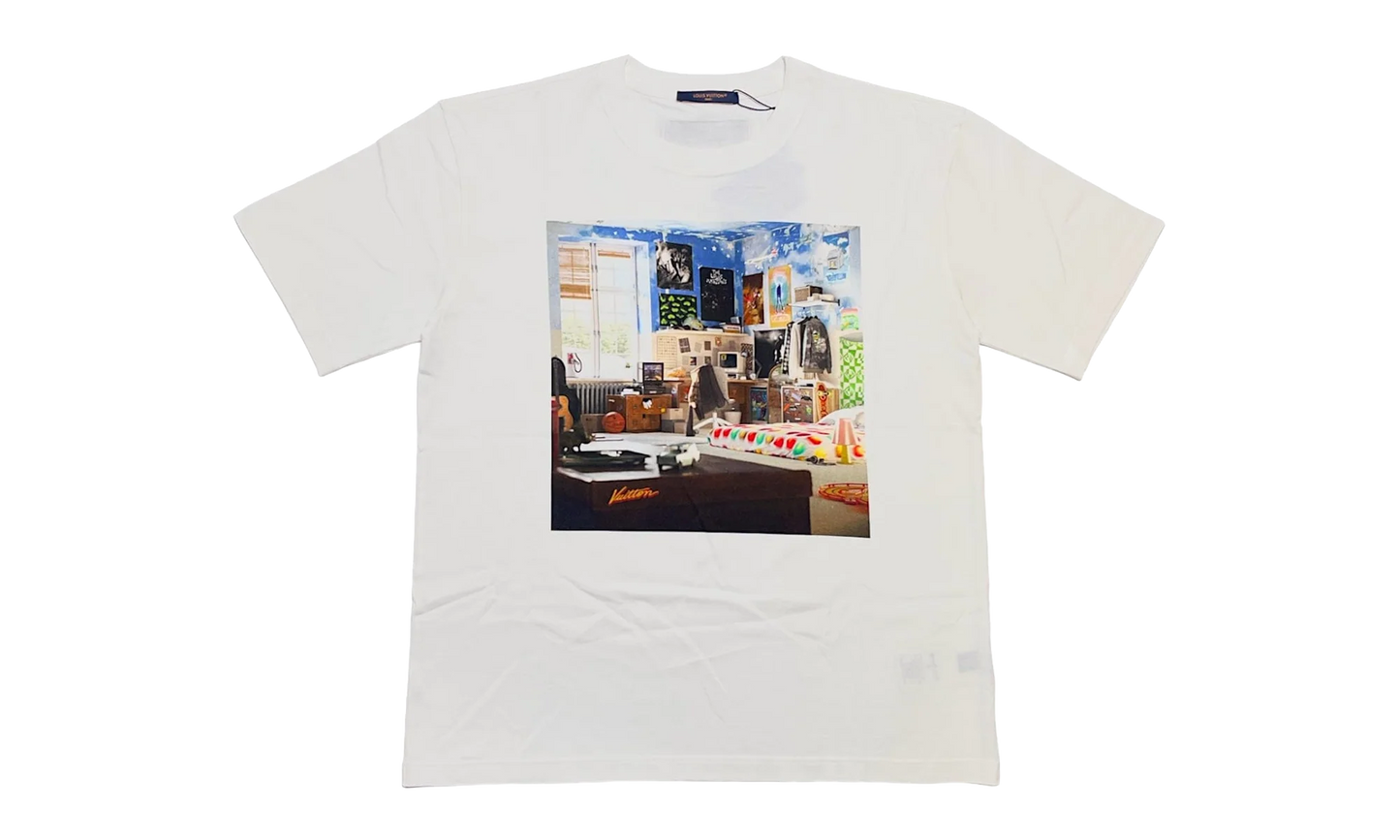 Teen Bedroom Printed Short Sleeve Tee "White" 1ABY44