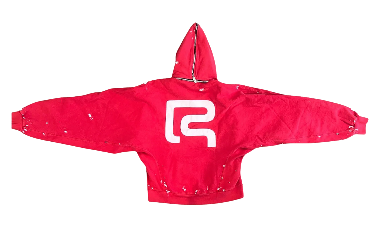 Radical Paper Rose Zip Hoodie "Meta Red" RDCL HD64 META