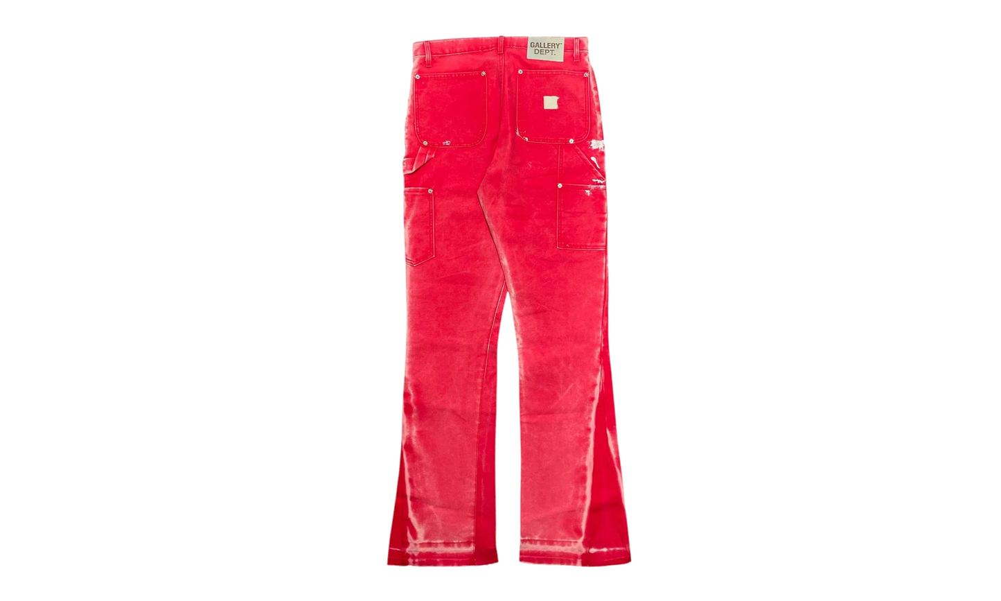 LA Flare Carpenter Pants Paint Splatter "Red Multi" GDPSLFJR