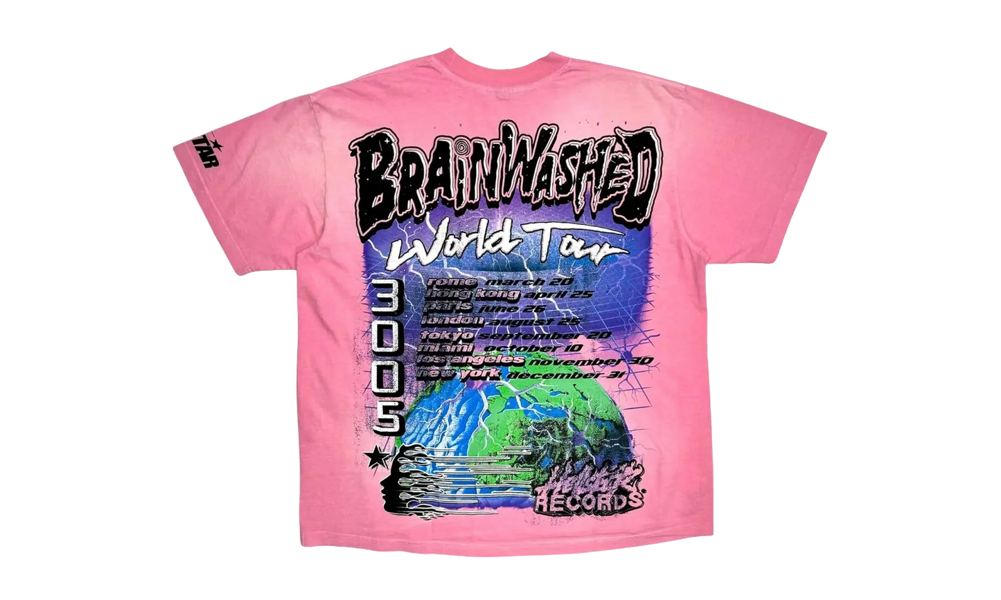 Studios Brainwashed World Tour Short Sleeve T-Shirt "Pink" HSR116