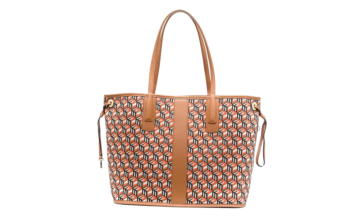 Liz Vi Shopper Reversible Bag "COGNAC - Medium" MWPCSVI01 COGNAC
