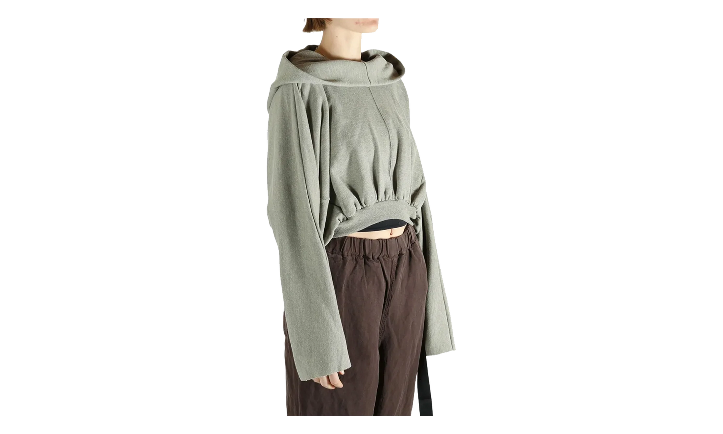 Felpa Cropped Hooded Top WMNS "Grey Melange" DS01F4218 FGM 178