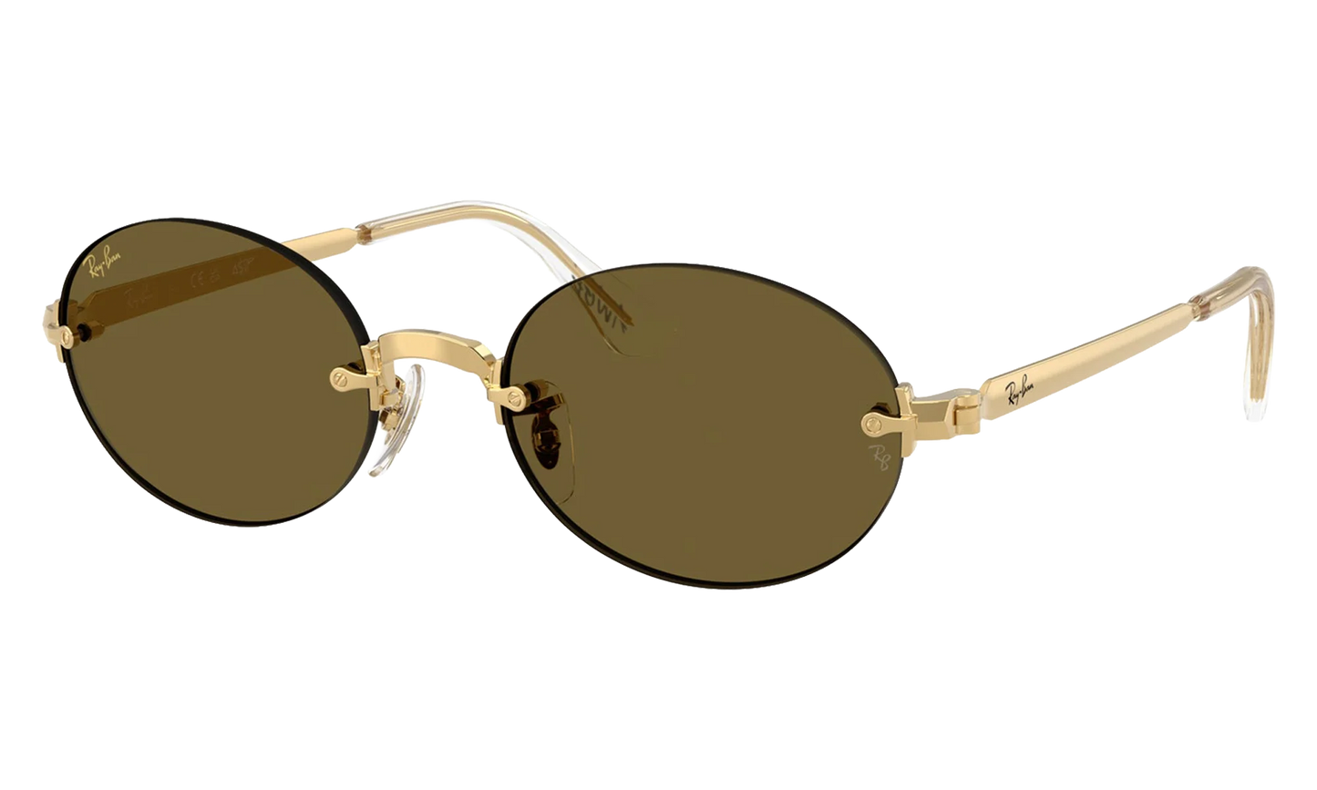 A$AP Rocky Rimless Oval "Arista / Brown Gold" 0RB3929 001/73