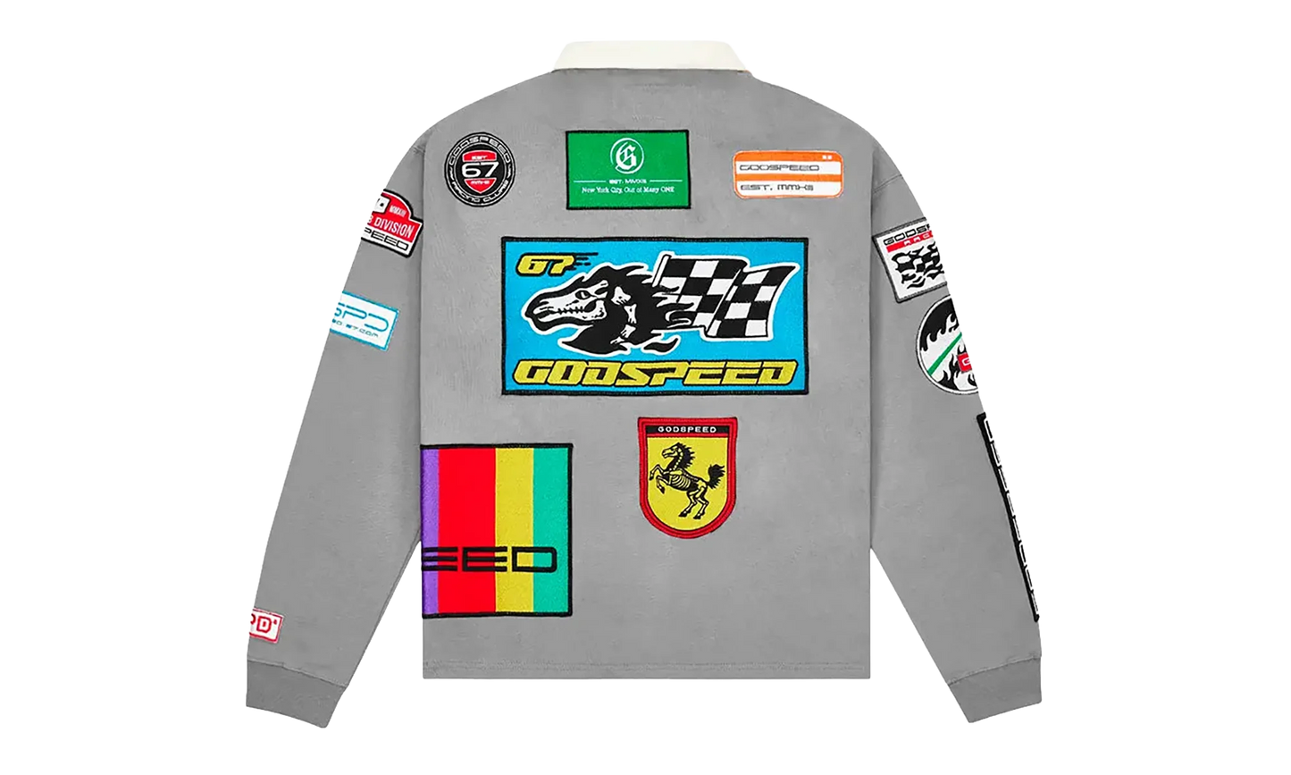 GRC Quarter Zip Polo "Grey Boom" GS106