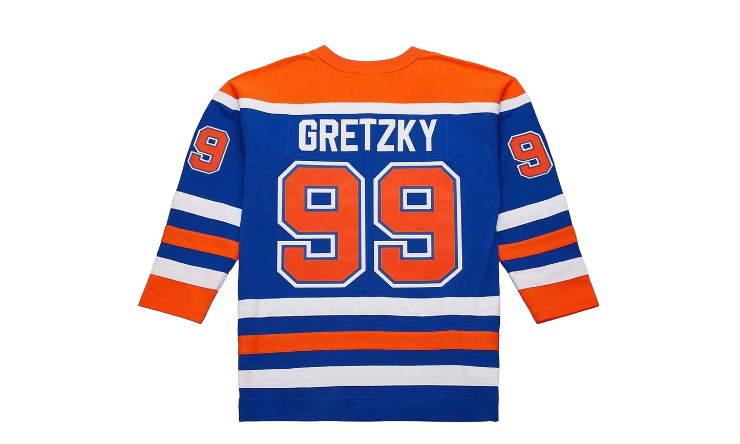 NHL Wayne Gretzky Dark Jersey "1986 Edmonton Oilers - Royal" JY9050 EDOROYA