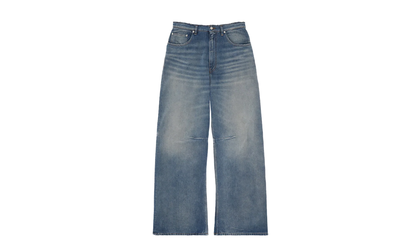 5 Pockets Wide-Leg Pants "Medium Blue" SH2LA0039 M30017 965