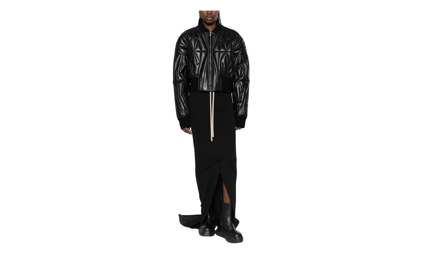 Rick Owens Woven Geocamo Cropped Jacket WMNS "Black" MON45