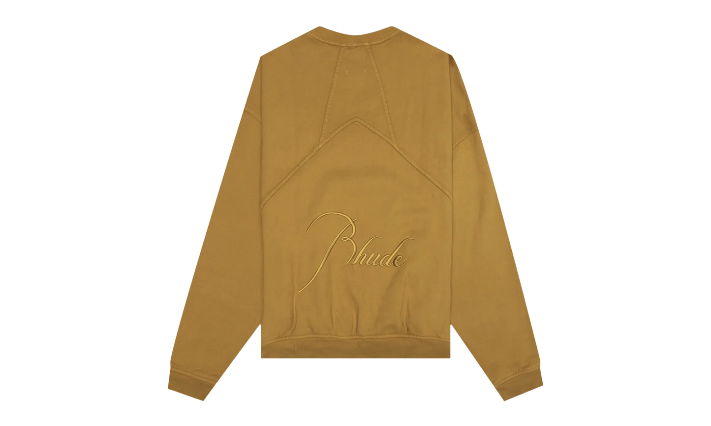 Embroidered Crewneck "Mustard" RHFW22SW050121210121