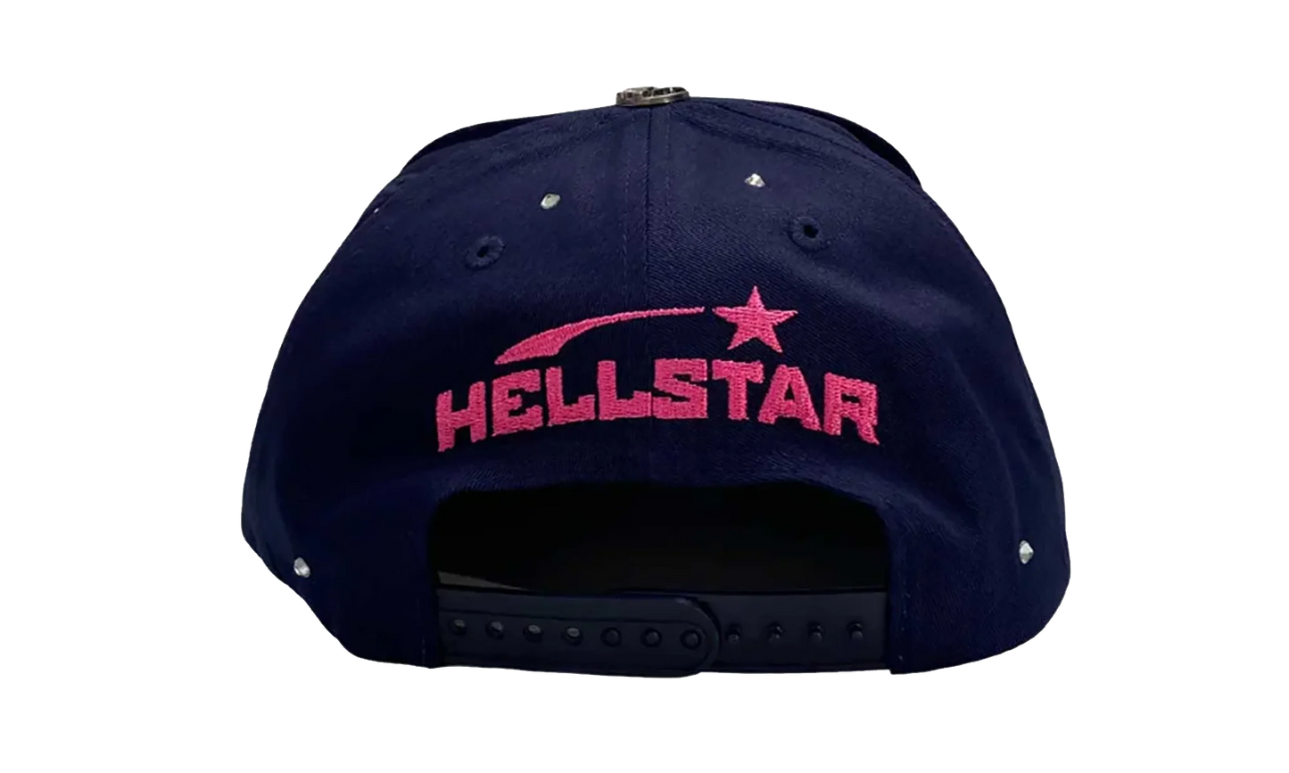 OG Logo Rhinestone Snapback Hat "Navy / Pink" HSR101