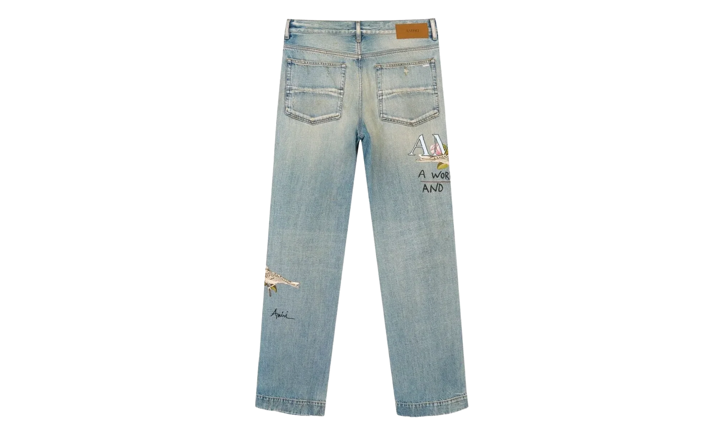 Chateau MX1 Straight Flare Jeans "Aged Indigo" AMBMJE1065 921