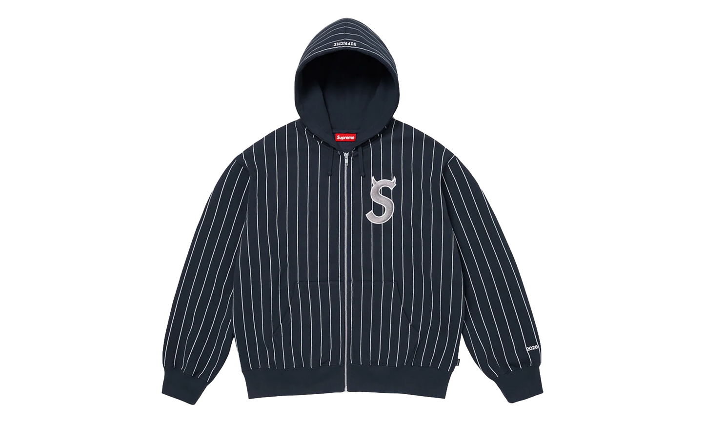Devil S Logo Zip Up Hooded Sweatshirt "SS26 - Stripe" SU27309