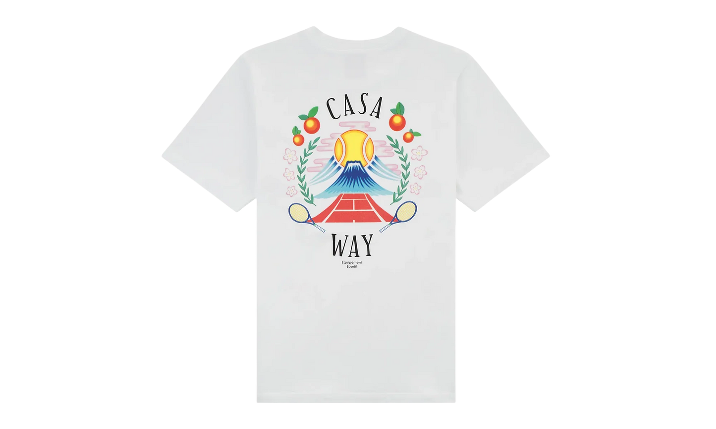 Casa Way Mountain Short Sleeve T-Shirt "White" MPF25 JTS 001 08 WHIT