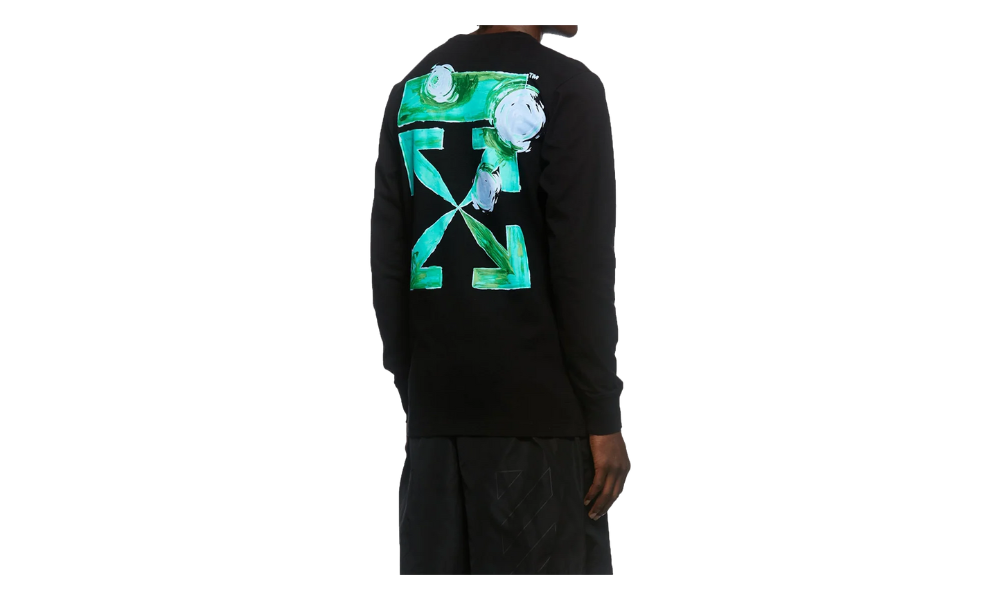 Logo-Print T-shirt "BLACK/MULTI-COLOR" OMAB001F21JER0021084