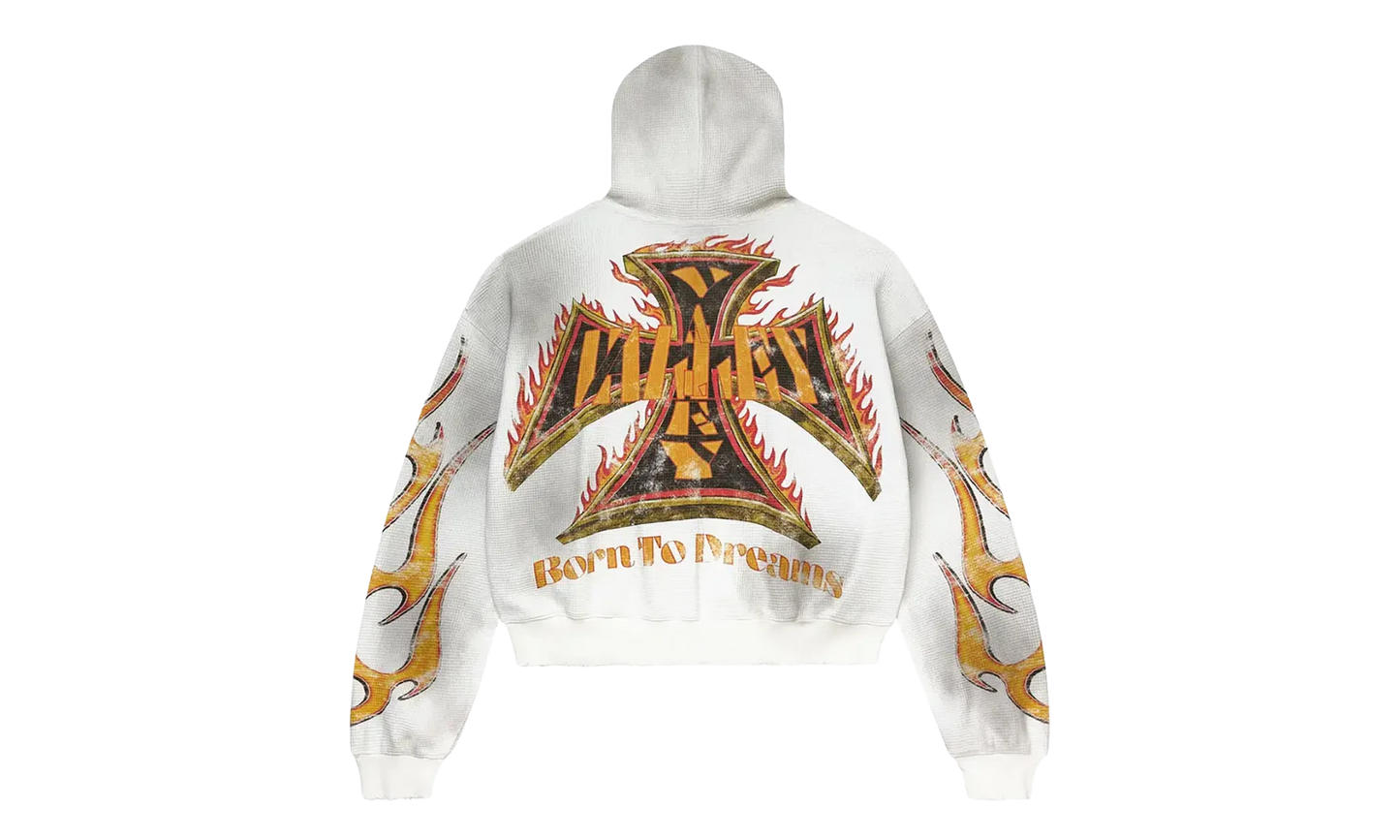 Reborn Waffle Zip-Up Hoodie "White" 11451 1SS2604VFRWZU WHIT