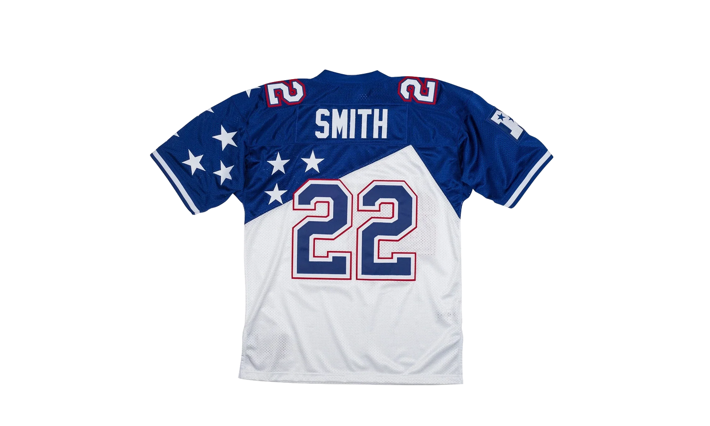 NFL Emmitt Smith Authentic Jersey "1994-95 NFC - White / Royal" AJY6LG19119 NFCWHRY94ESM
