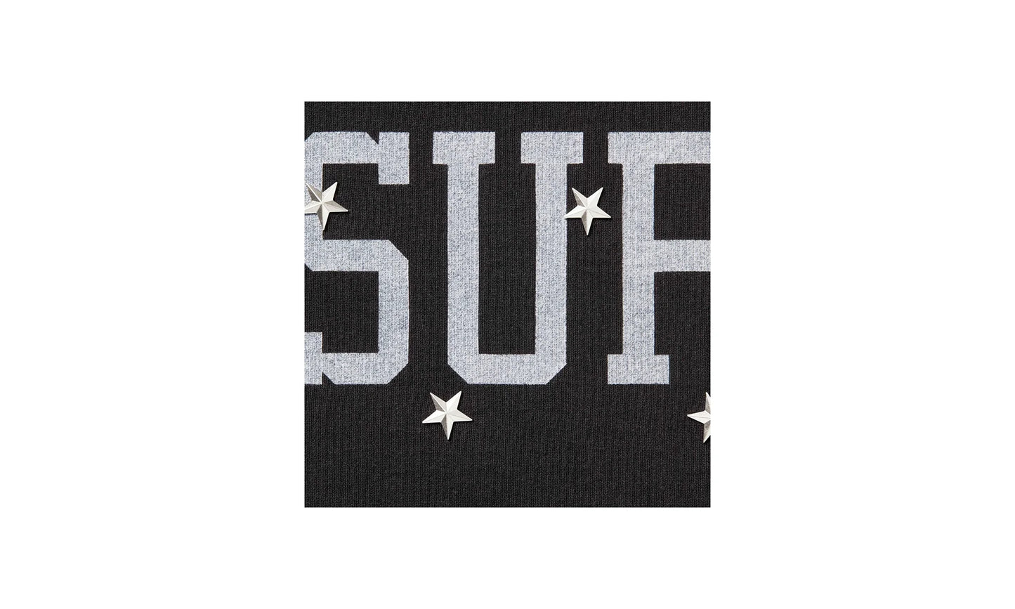 Stars Studded Hooded Sweatshirt "FW25 - Black" SU26908