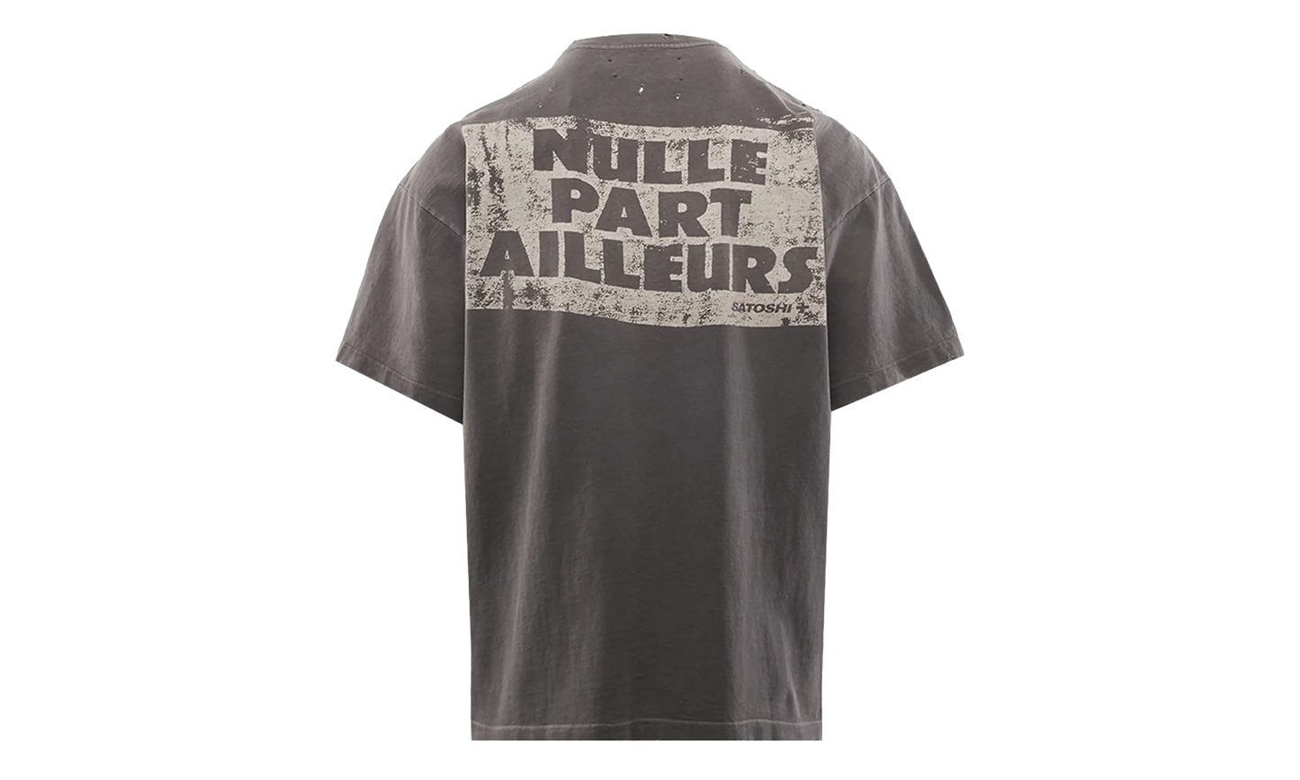 Everywhere and Nowhere Tee "Washed Black" FW25TEE014 BLK